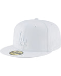 New Era Los Angeles Dodgers 59Fifty Basic White Fitted Hat