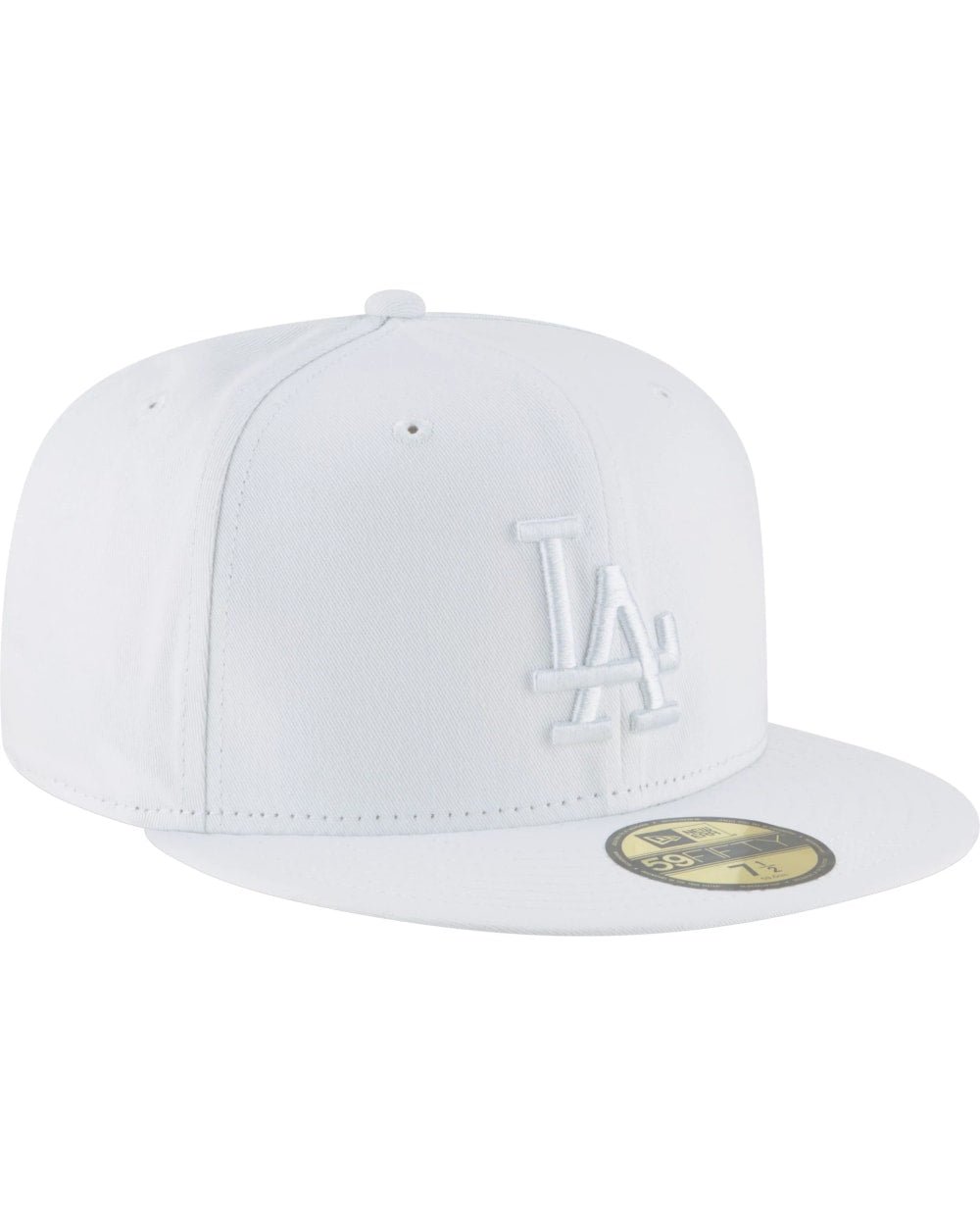 New Era Los Angeles Dodgers 59Fifty Basic White Fitted Hat