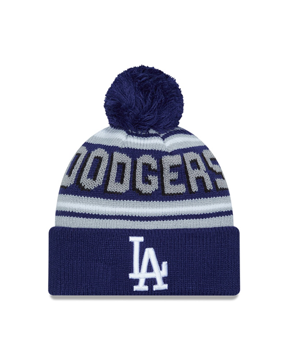 New Era Los Angeles Dodgers Cuffed Knit Hat with Pom