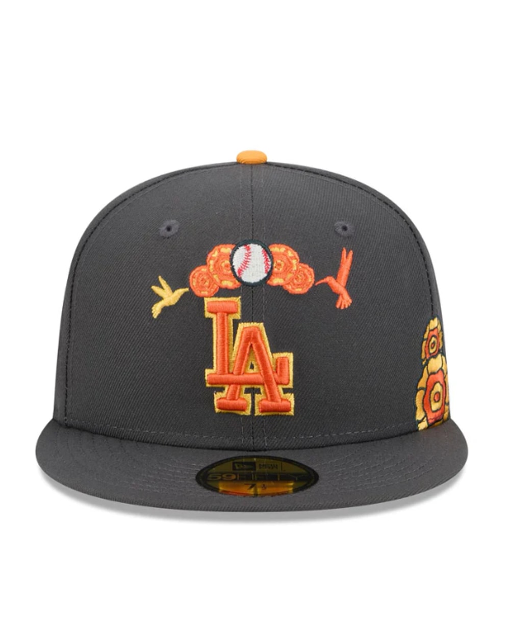 New Era Los Angeles Dodgers Day of the Dead Graphite 59FIFTY Fitted Hat