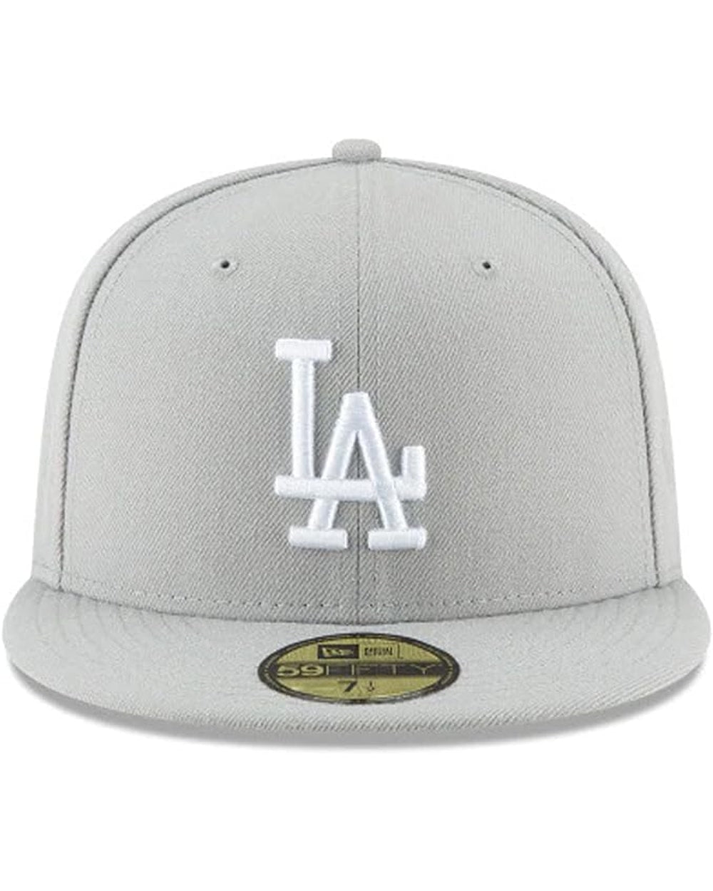 New Era Los Angeles Dodgers Grey Basic 59FIFTY Fitted Hat