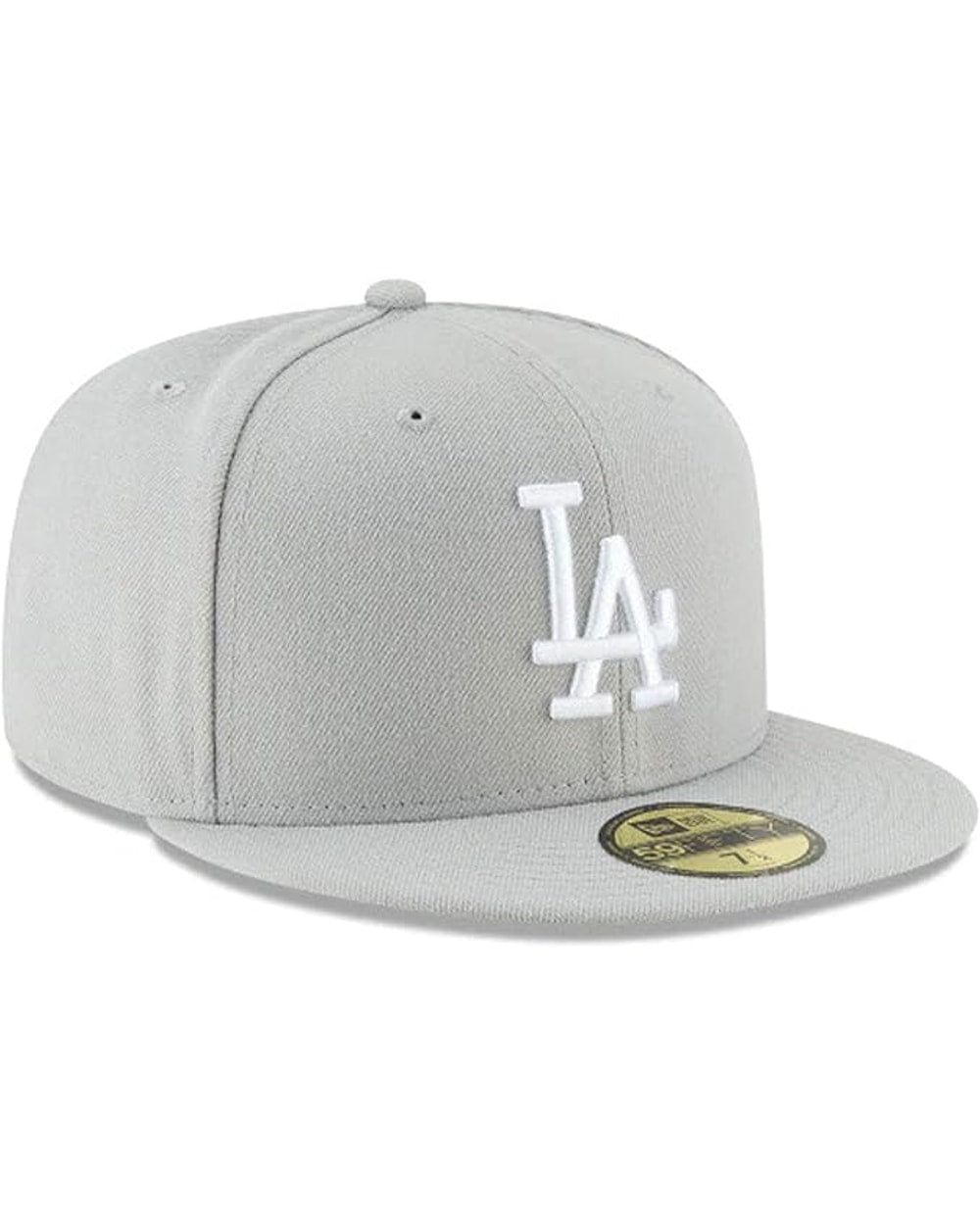New Era Los Angeles Dodgers Grey Basic 59FIFTY Fitted Hat
