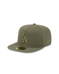 New Era Los Angeles Dodgers Olive Color Pack A-Frame 59FIFTY Fitted Hat