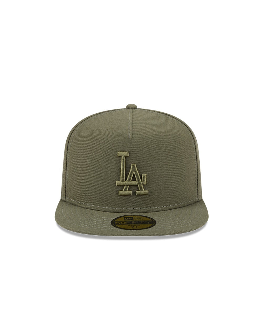 New Era Los Angeles Dodgers Olive Color Pack A-Frame 59FIFTY Fitted Hat