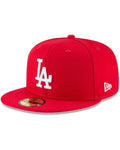 New Era Los Angeles Dodgers Scarlet Basic 59FIFTY Fitted Hat