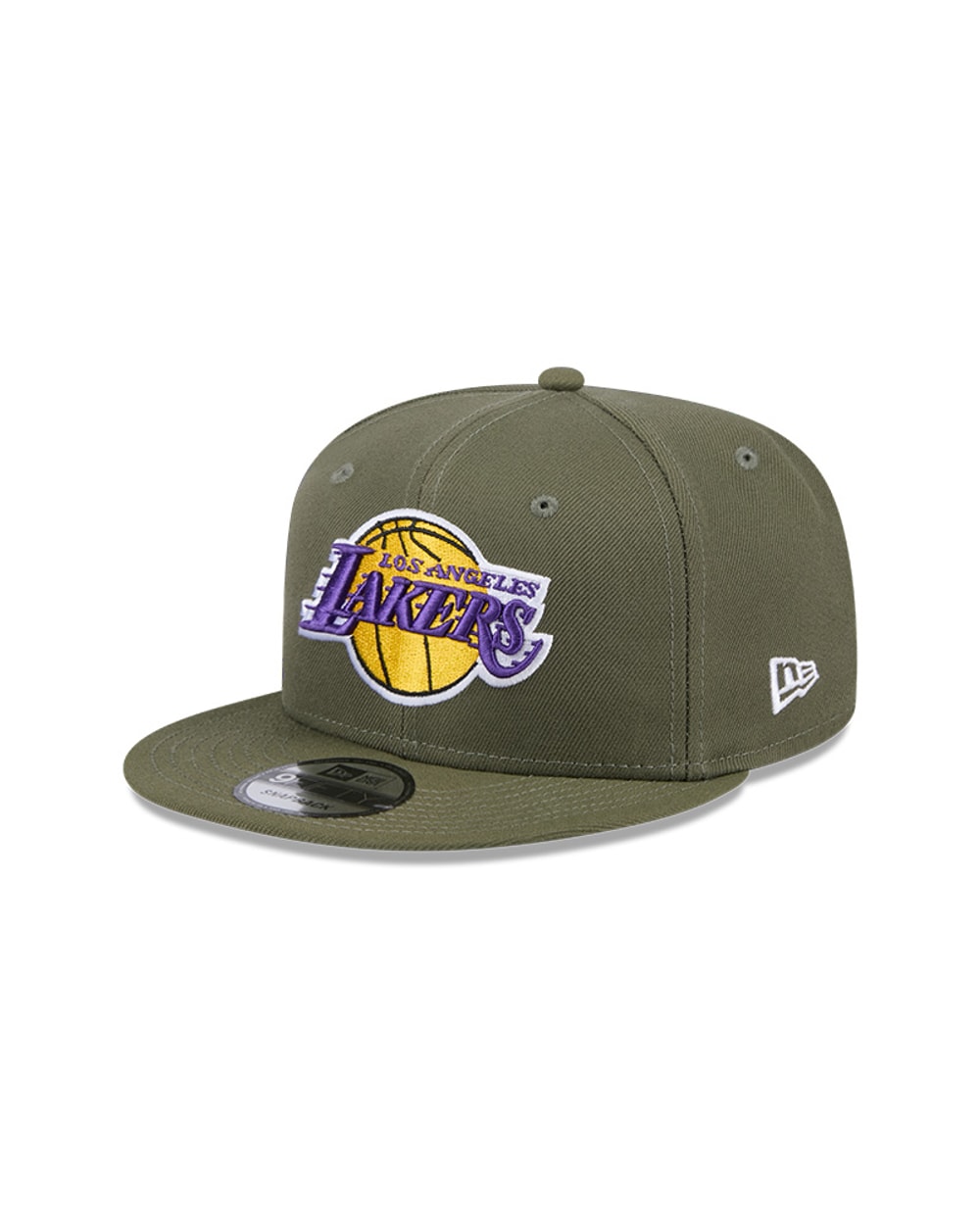 New Era Los Angeles Lakers Olive 9FIFTY Snapback Hat