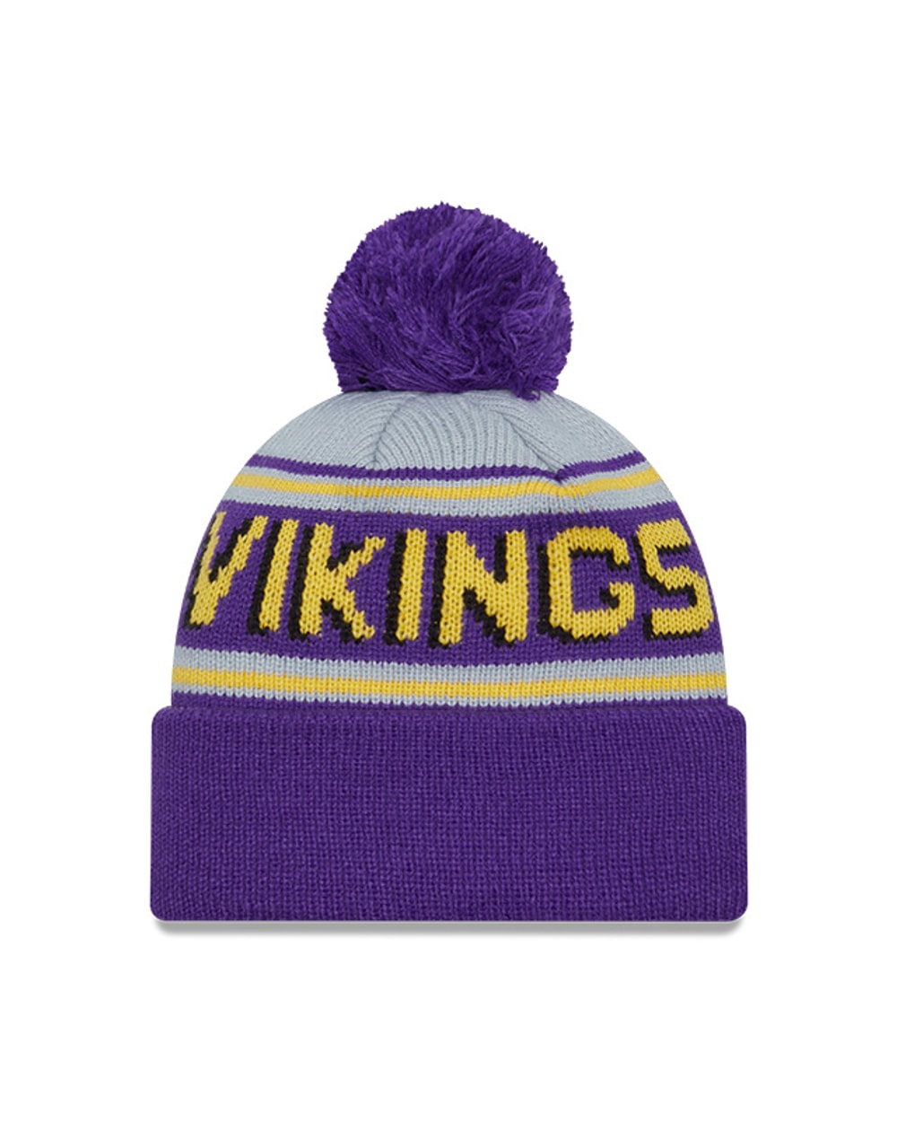 New Era Minnesota Vikings Cuffed Knit Hat with Pom