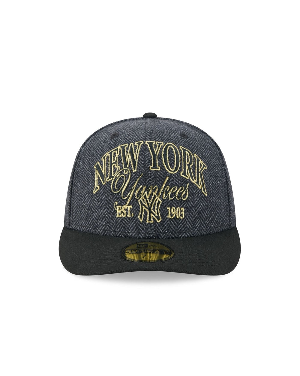 New Era MLB 2026 Faux Wool 59FIFTY Fitted Hat - Black, front view