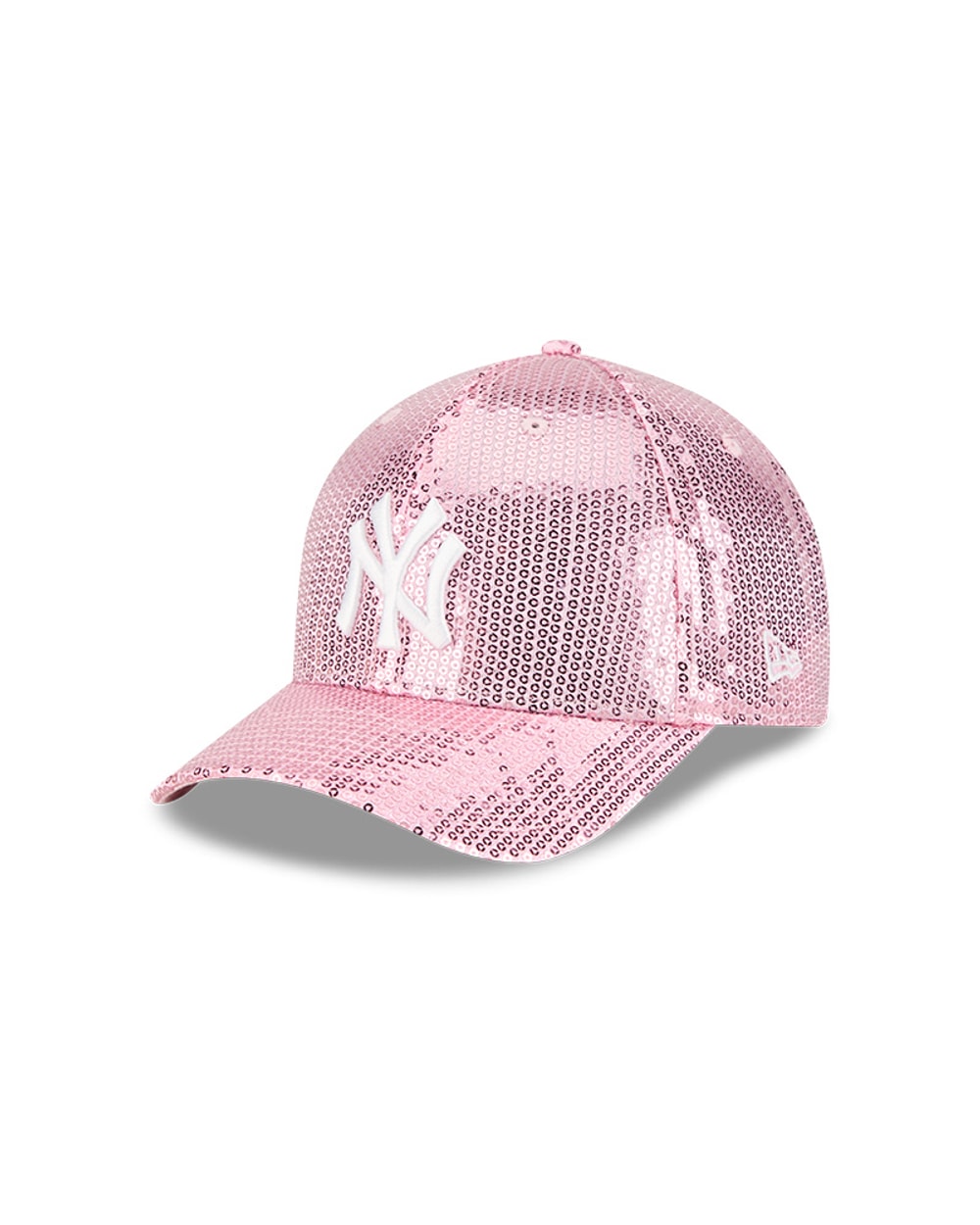 New Era Women's New York Yankees Sequin Pink 9FORTY M-Crown Snapback