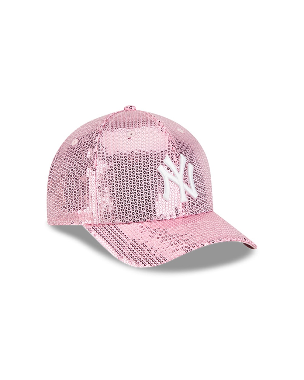 New Era Women's New York Yankees Sequin Pink 9FORTY M-Crown Snapback
