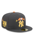New Era New York Yankees Day of the Dead Graphite 59FIFTY Fitted Hat