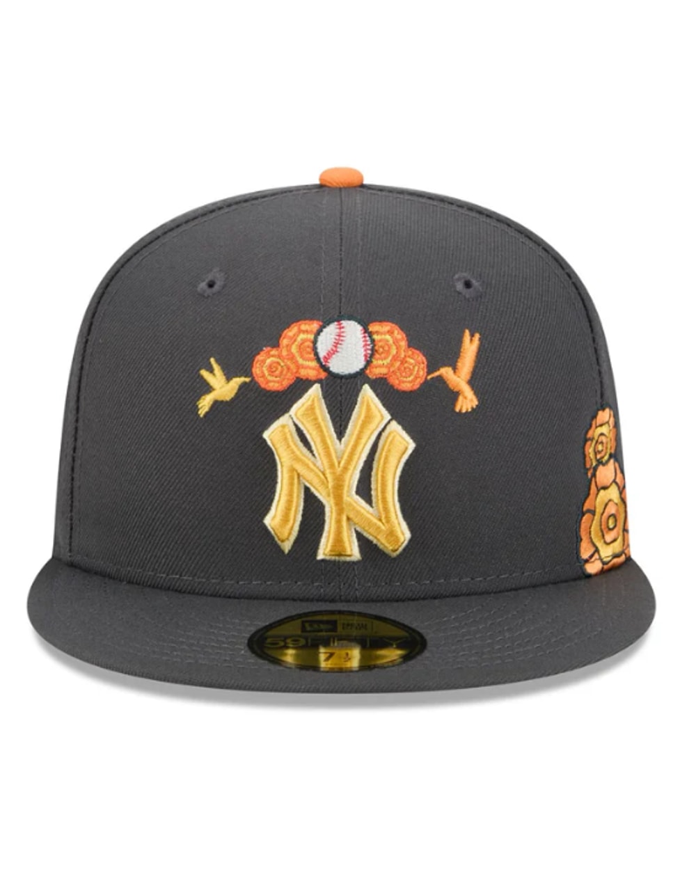 New Era New York Yankees Day of the Dead Graphite 59FIFTY Fitted Hat