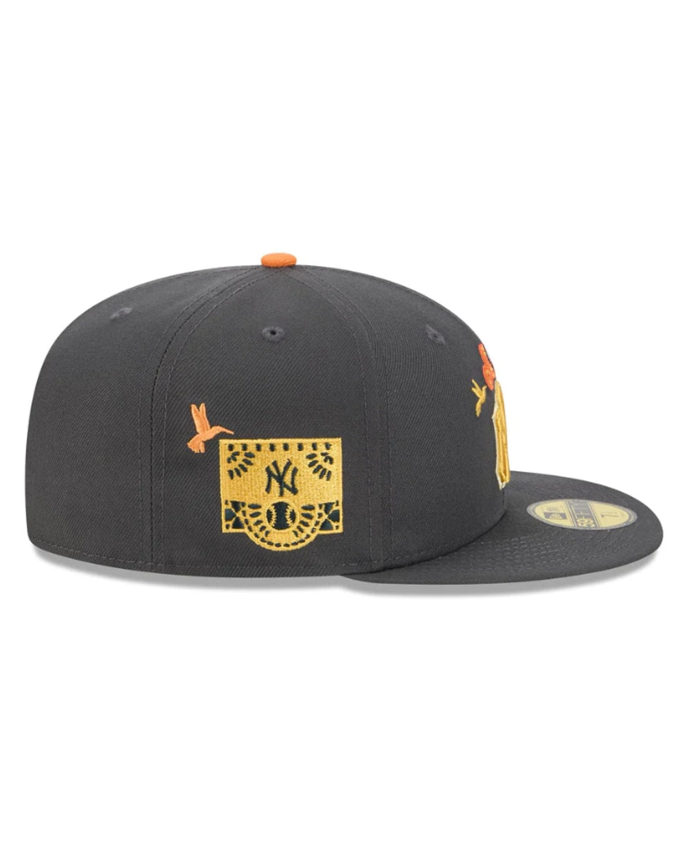 New Era New York Yankees Day of the Dead Graphite 59FIFTY Fitted Hat