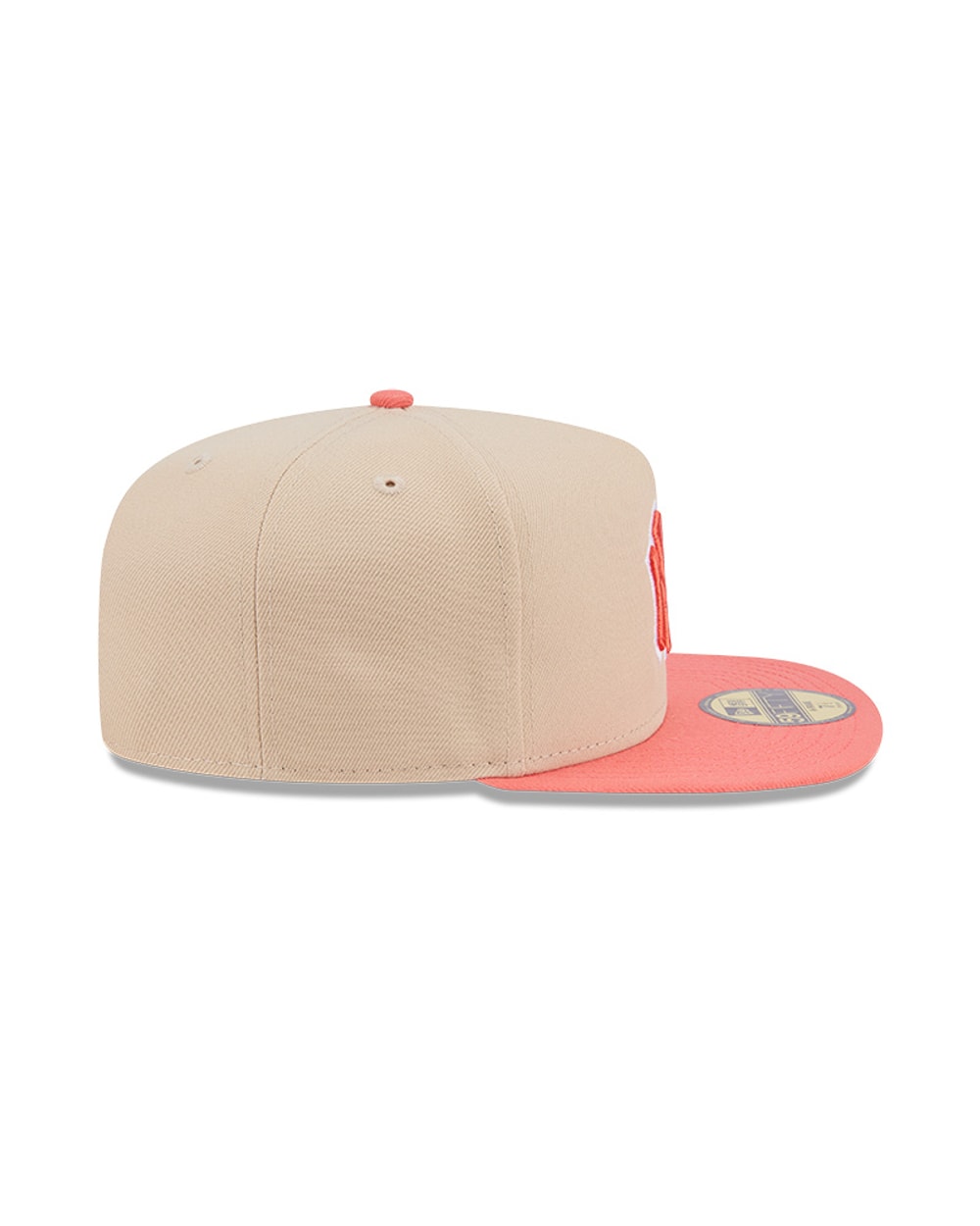 New Era New York Yankees Salmon/Pink Two-Tone Color Pack A-Frame 59FIFTY Fitted Hat