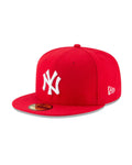 New Era New York Yankees Scarlet Basic 59FIFTY Fitted Hat