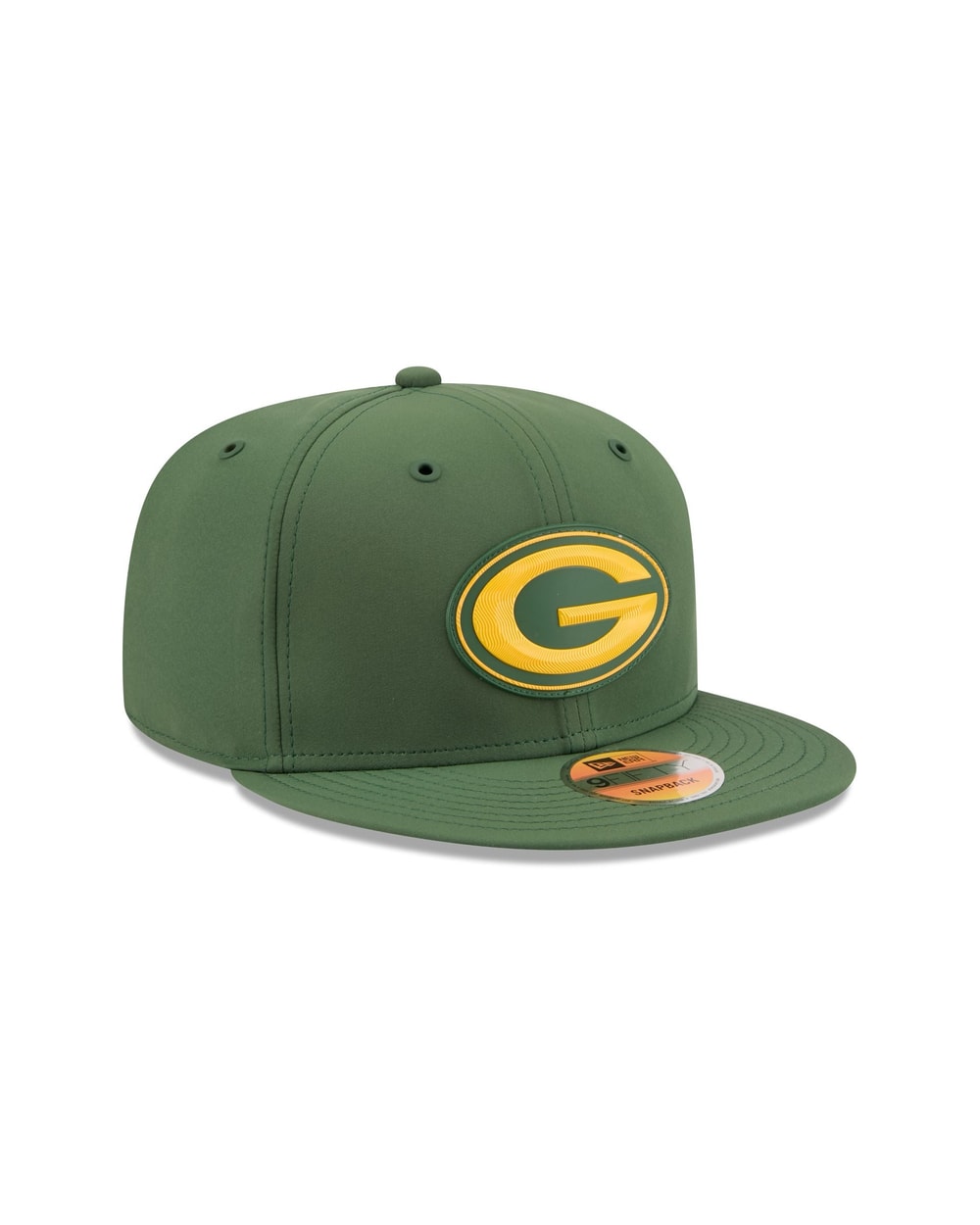 New Era Green Bay Packers 2026 Sideline 9FIFTY Snapback Hat - three-quarter right