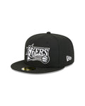 New Era Philadelphia 76ers Hardwood Classics Black 59FIFTY Fitted Hat