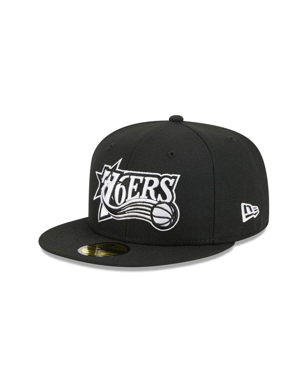 New Era Philadelphia 76ers Hardwood Classics Black 59FIFTY Fitted Hat