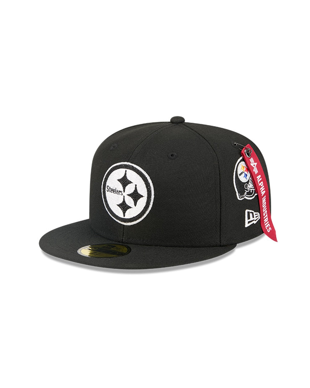 New Era Pittsburgh Steelers Alpha Industries Black 59FIFTY Fitted Hat