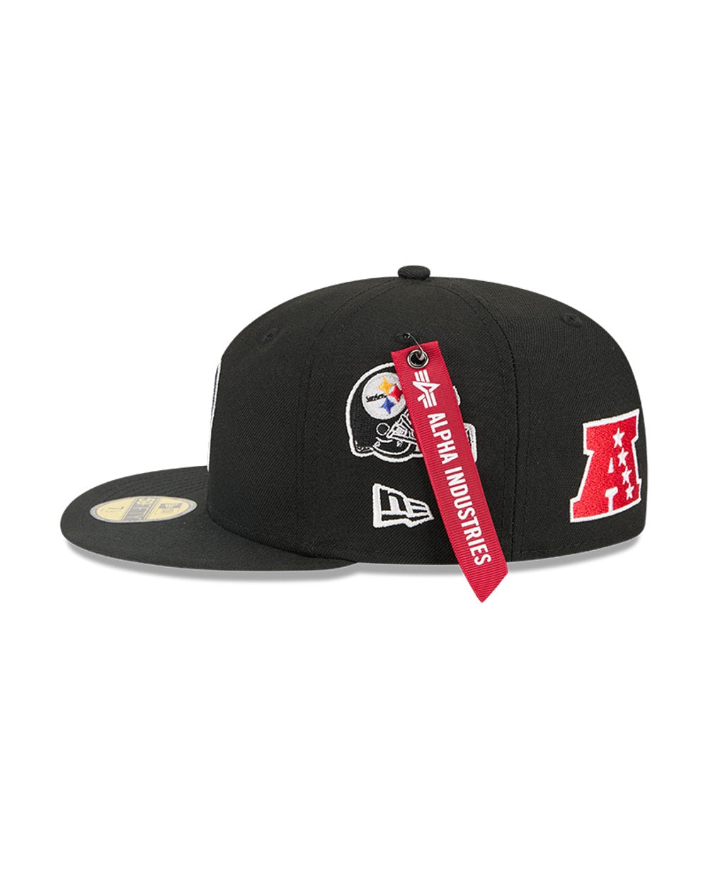 New Era Pittsburgh Steelers Alpha Industries Black 59FIFTY Fitted Hat