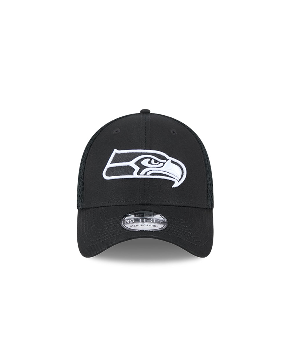 New Era Seattle Seahawks Black Main Neo 39THIRTY Flex Hat