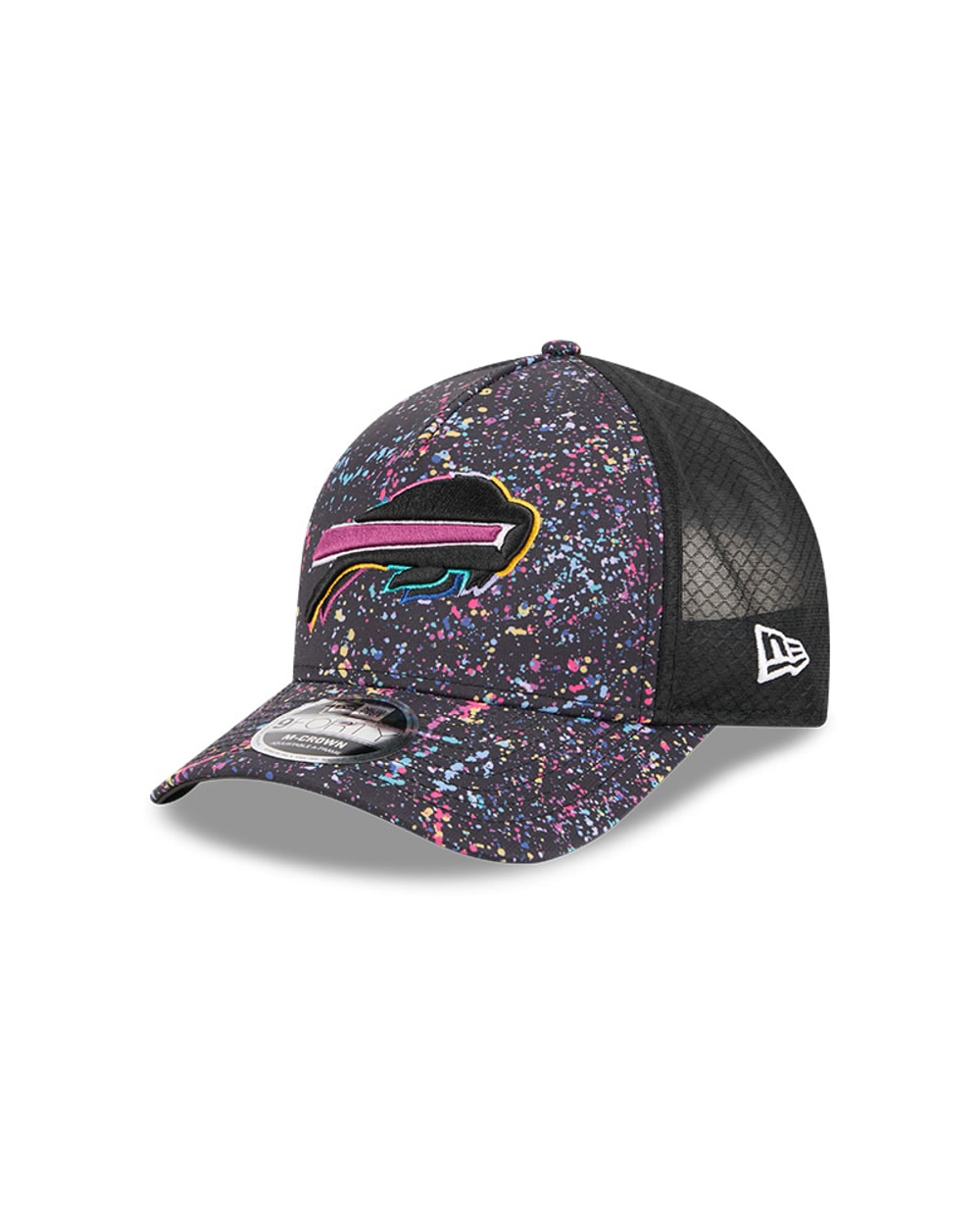 New Era Buffalo Bills 2025 Crucial Catch 9FORTY M-Crown A-Frame Trucker Hat