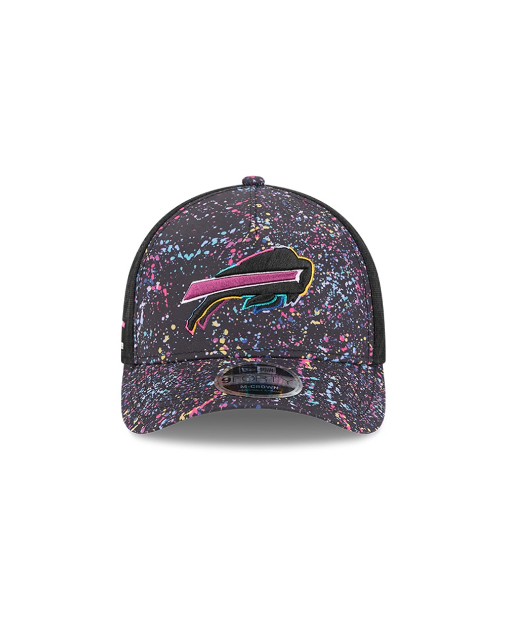 New Era Buffalo Bills 2025 Crucial Catch 9FORTY M-Crown A-Frame Trucker Hat