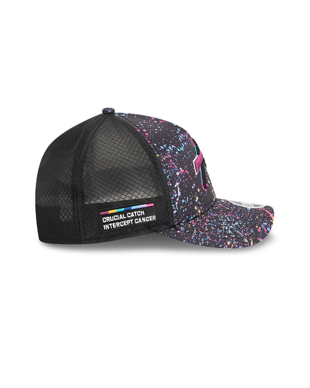 New Era Buffalo Bills 2025 Crucial Catch 9FORTY M-Crown A-Frame Trucker Hat