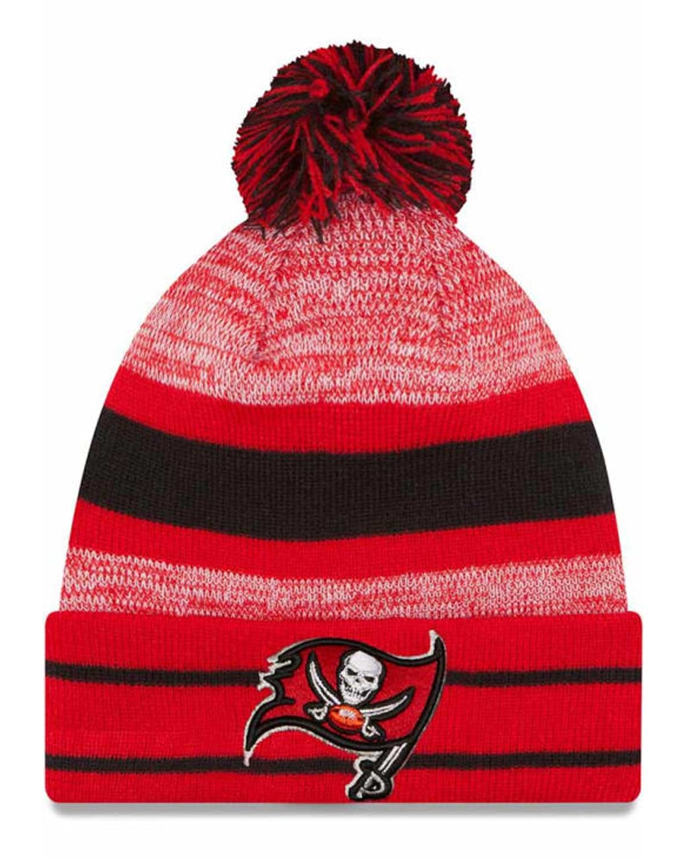New Era Tampa Bay Buccaneers Cuff Pom Knit Hat