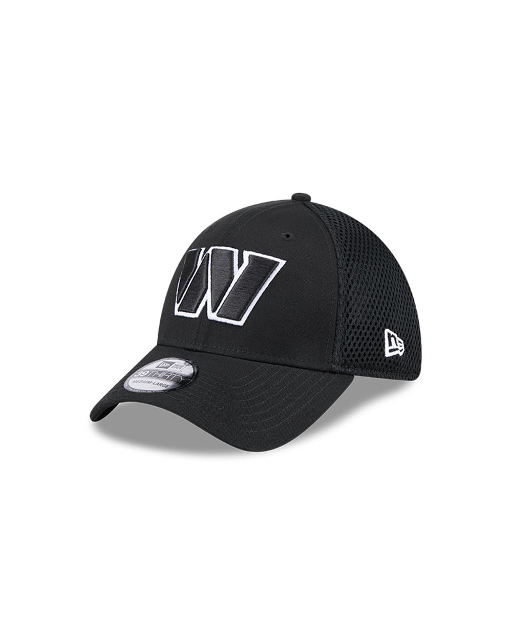 New Era Washington Commanders Black Main Neo 39THIRTY Flex Hat