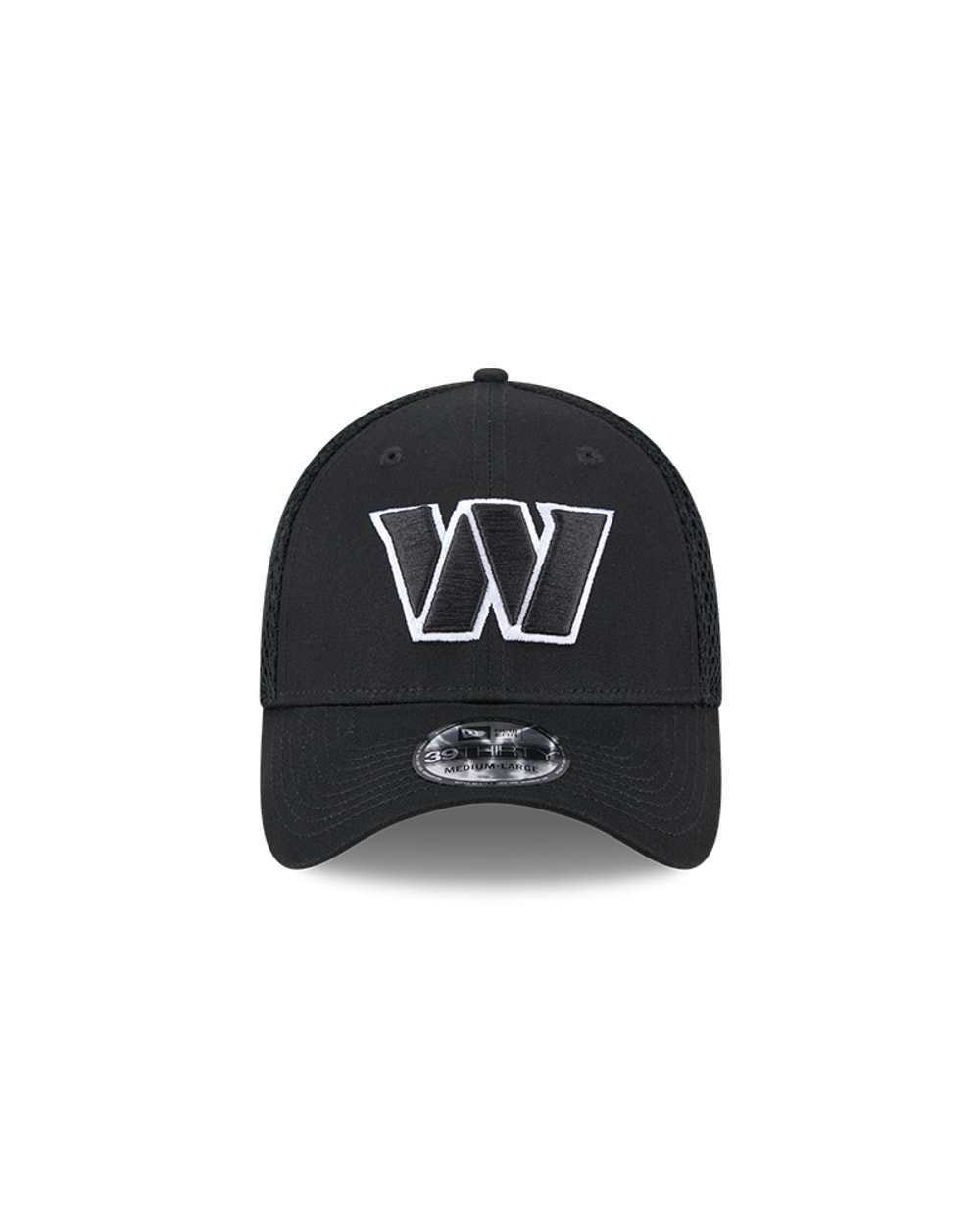 New Era Washington Commanders Black Main Neo 39THIRTY Flex Hat