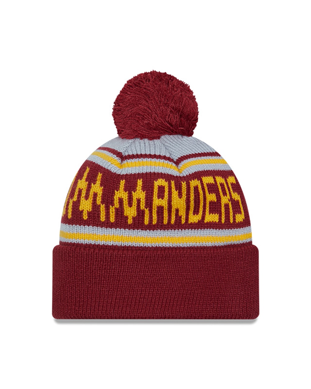 New Era Washington Commanders Cuffed Knit Hat with Pom
