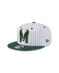 New Era Milwaukee Bucks Deceptor Pinstripe 9FIFTY Snapback Hat