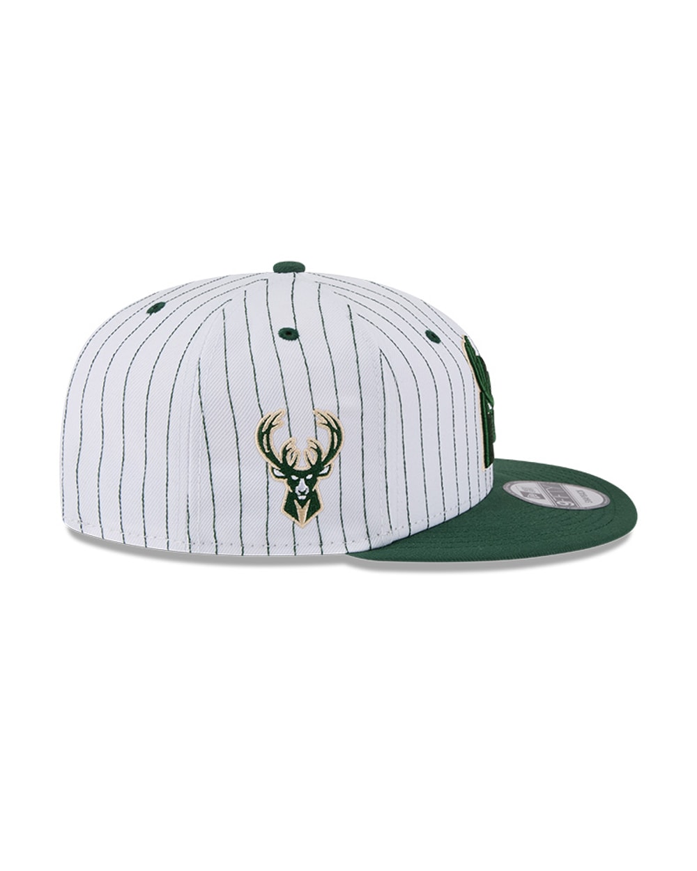 New Era Milwaukee Bucks Deceptor Pinstripe 9FIFTY Snapback Hat