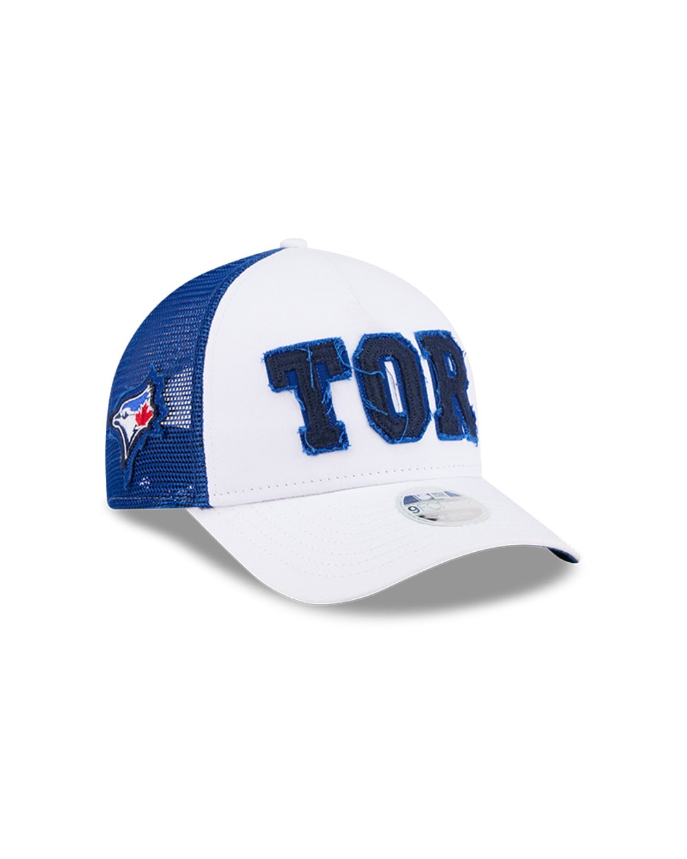 New Era Women's Toronto Blue Jays Optic White Felt Logo 9FORTY M-Crown A-Frame Trucker Hat (Copy)