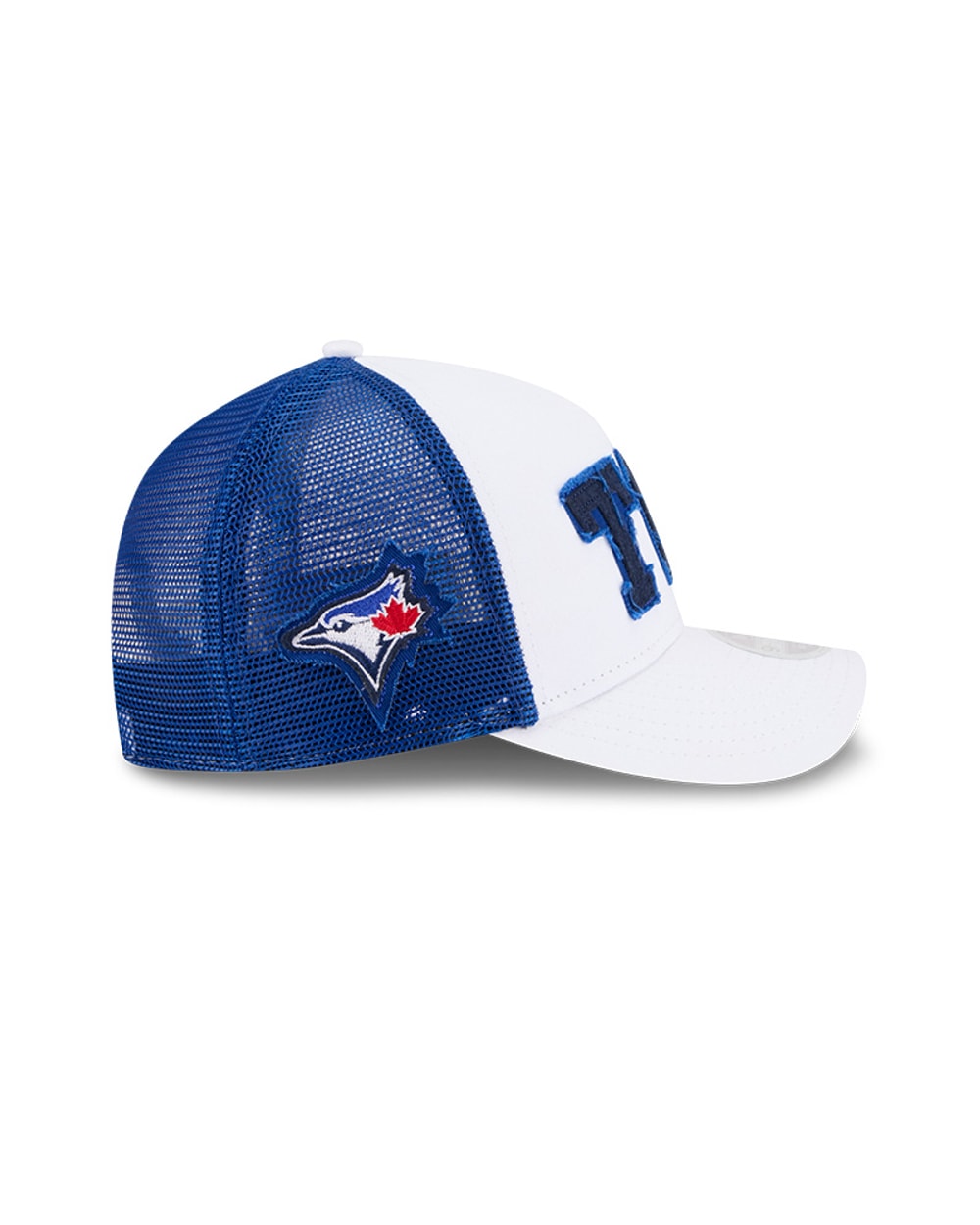 New Era Women's Toronto Blue Jays Optic White Felt Logo 9FORTY M-Crown A-Frame Trucker Hat (Copy)