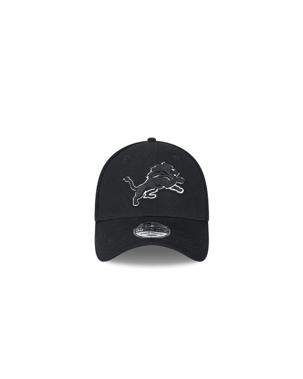New Era Youth Detroit Lions Black Main Neo 39THIRTY Flex Hat