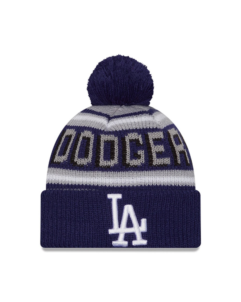 New Era Youth Los Angeles Dodgers Cuffed Knit Hat with Pom