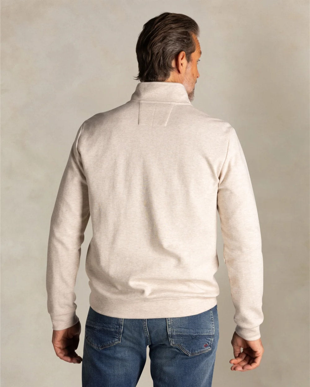 New Zealand Auckland Men's Cotton Quarter Zip Sweatshirt