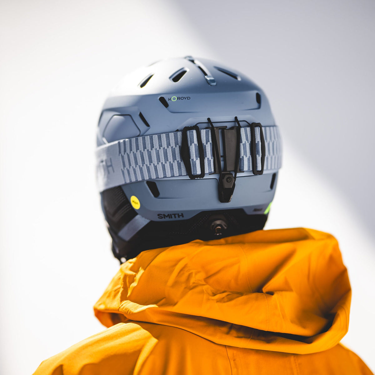 Smith Nexus MIPS Helmet in Matte Slate - back view worn