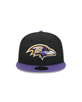 New Era Baltimore Ravens Evergreen 9FIFTY snapback hat, front view
