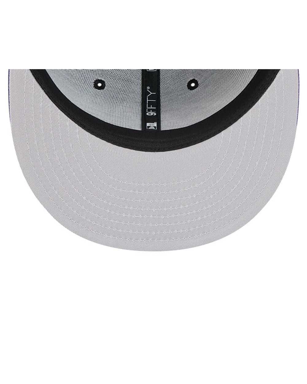New Era Baltimore Ravens Evergreen 9FIFTY snapback hat, under-visor view