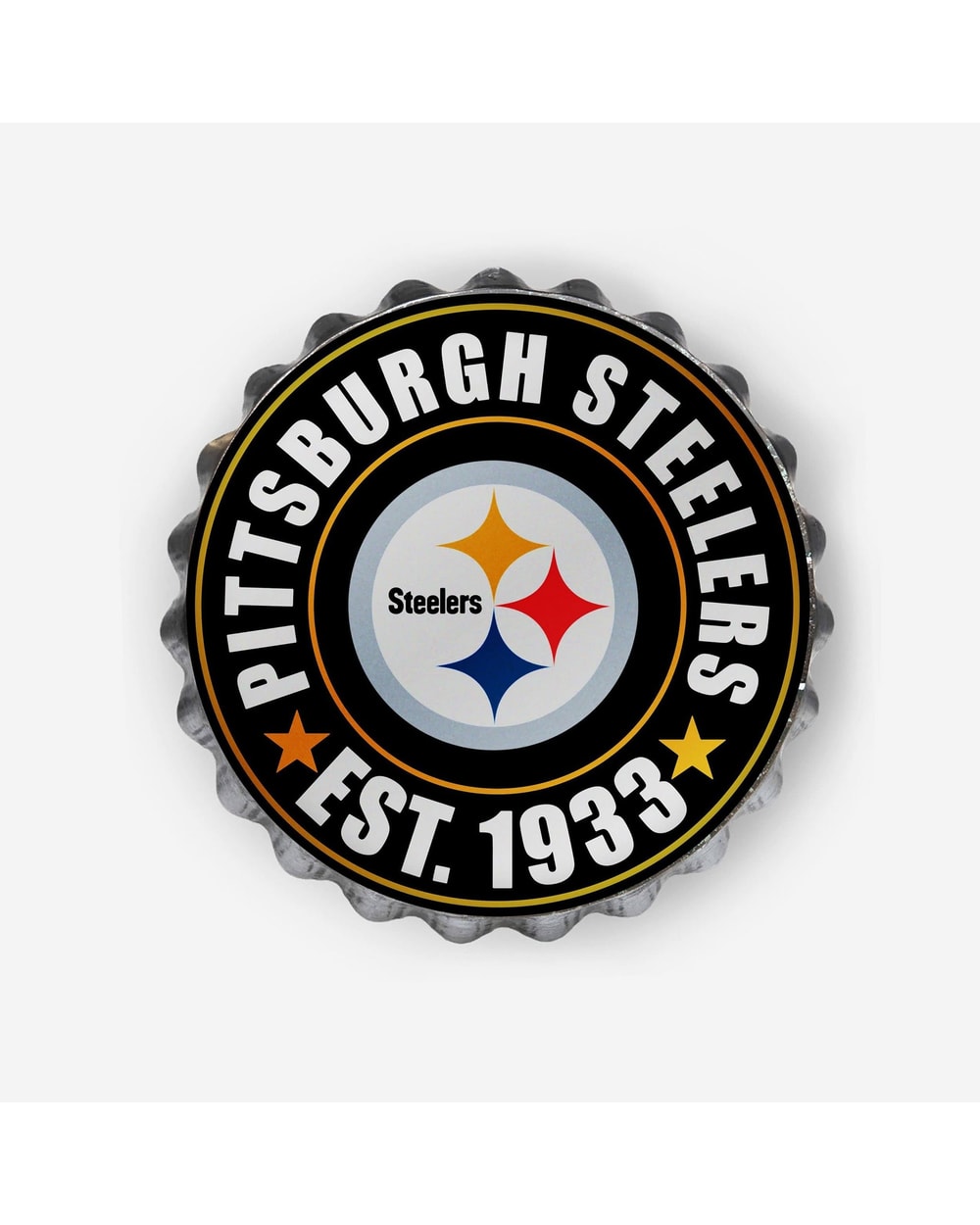 NFL Bottle Cap Wall Logo