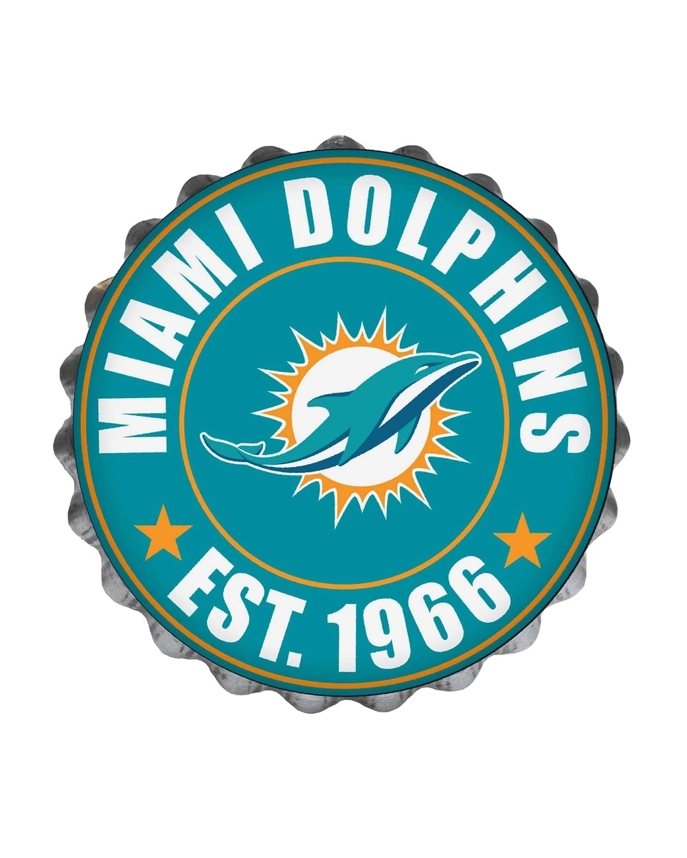 NFL Bottle Cap Wall Logo