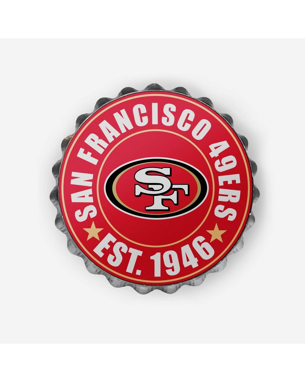 NFL Bottle Cap Wall Logo