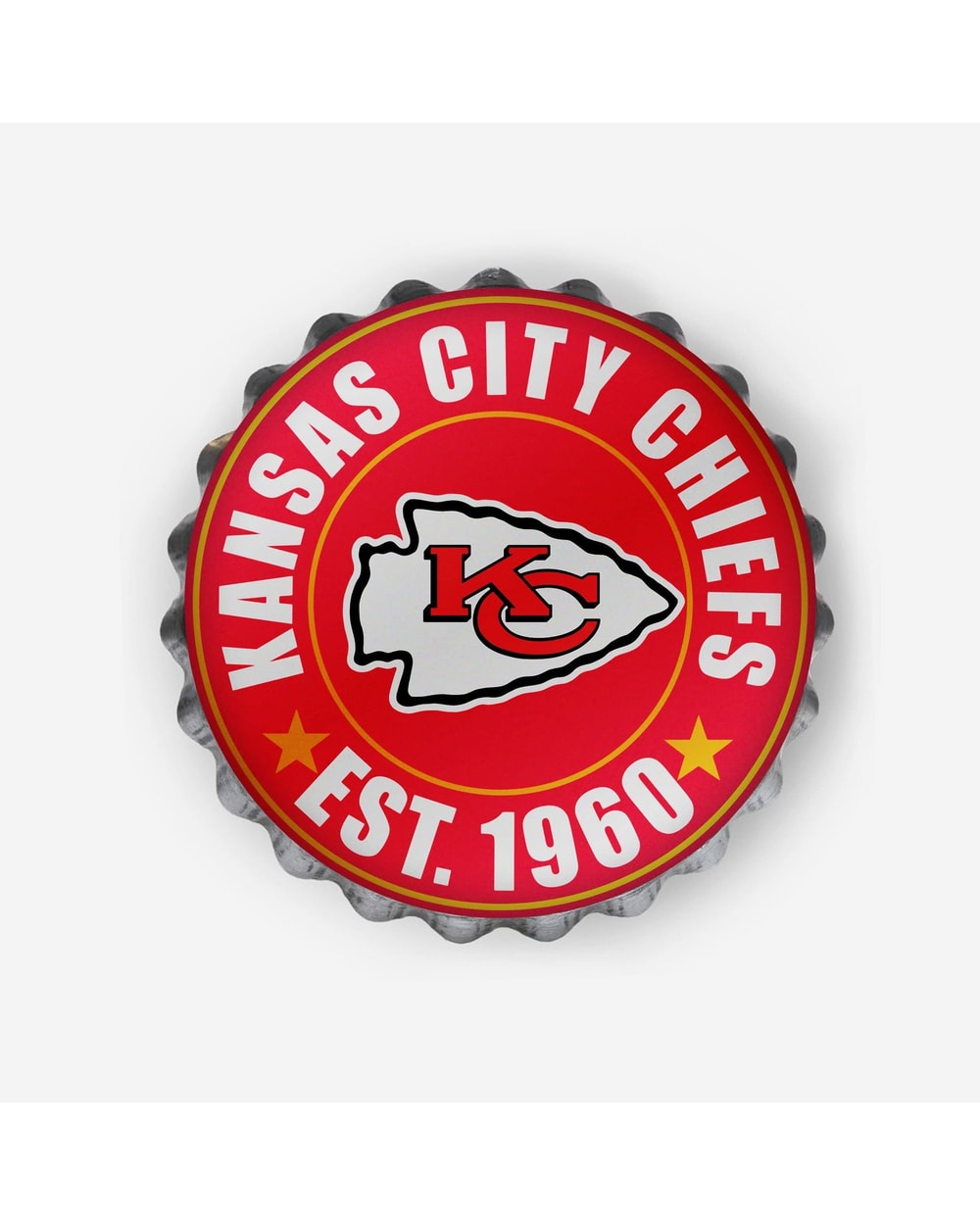 NFL Bottle Cap Wall Logo