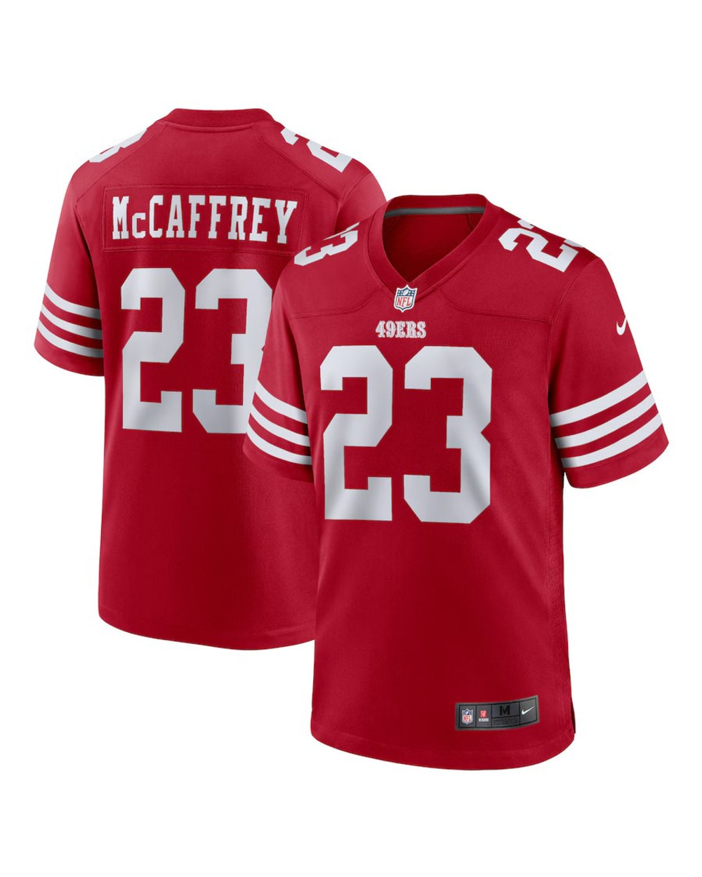 Nike NFL San Francisco 49ers #23 Christian McCaffrey Game Jersey
