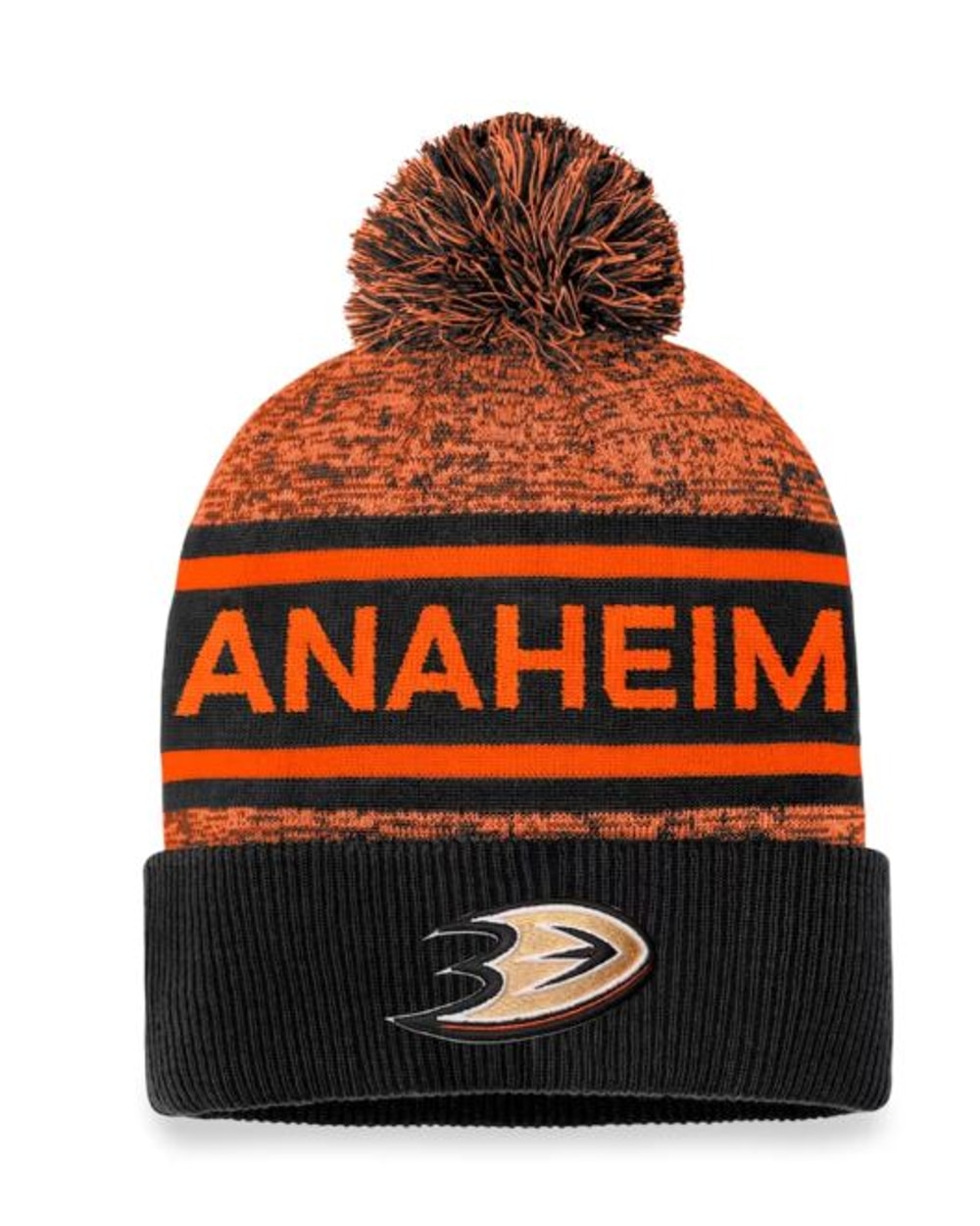 Fanatics NHL Authentic Pro Heathered Cuffed Pom Toque