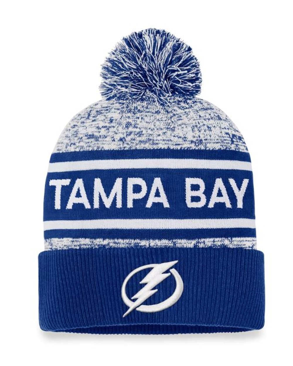 Fanatics NHL Authentic Pro Heathered Cuffed Pom Toque