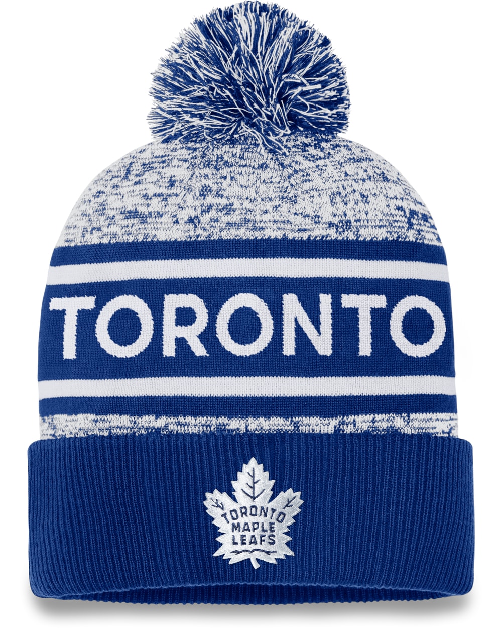 Fanatics NHL Authentic Pro Heathered Cuffed Pom Toque